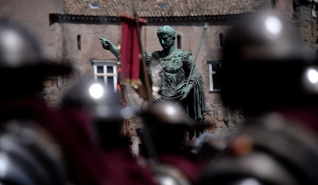 Rome's statue of emperor Augustus, who exiled Ovid to Romania in 8AD. Photo: Agence France-Presse Rome's statue of emperor Augustus, who exiled Ovid to Romania in 8AD. Photo: Agence France-Presse