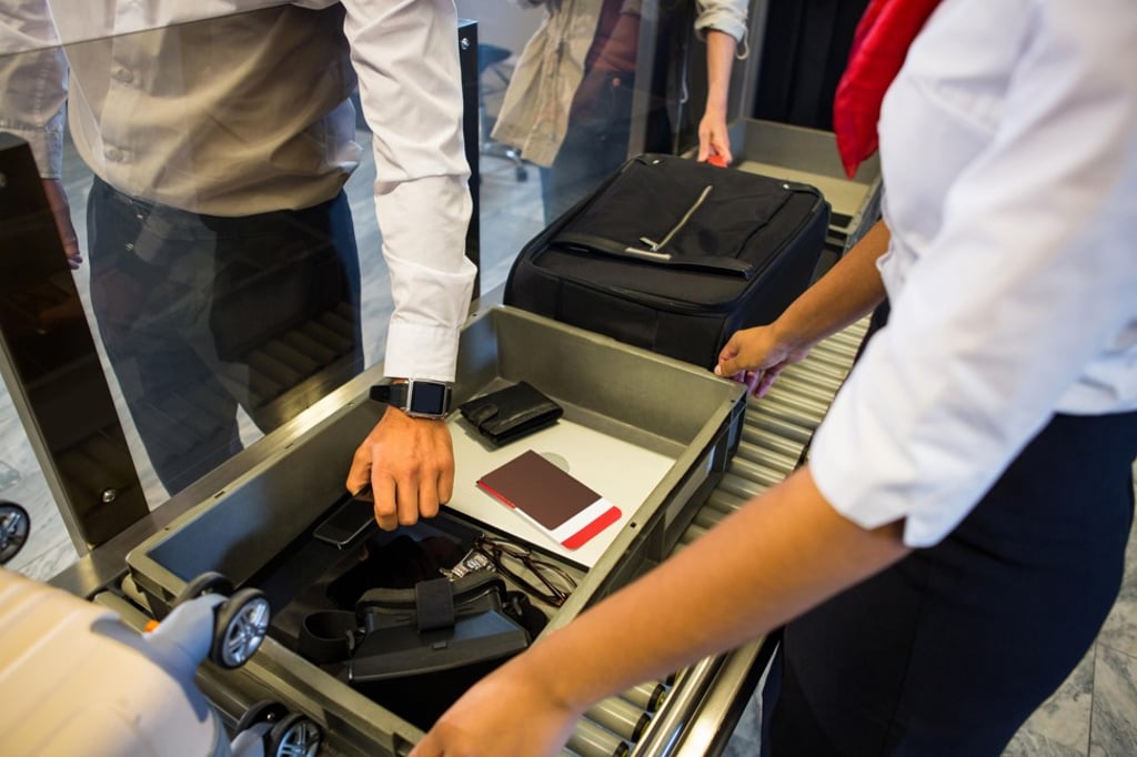 Putting all the items from your pockets together in one place can speed things up. Photo: Alamy Putting all the items from your pockets together in one place can speed things up. Photo: Alamy