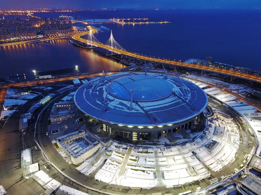 Krestovsky football stadium, officially known as Saint Petersburg Stadium. Photo: AFP