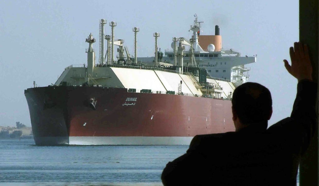 The daily rate for chartering an LNG tanker soared to above US$80,000 this month. Photo: Reuters