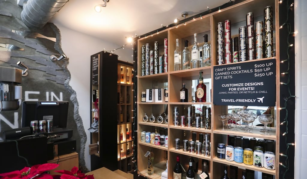 The interior of The Woods Annex in SoHo – a “spirits library and tasting room”. Photo: Jonathan Wong