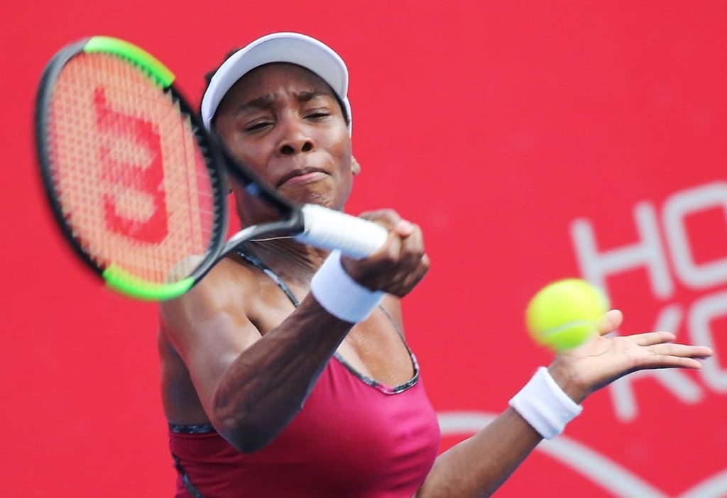 Venus Williams in action at the Hong Kong Open at Victoria Park. Photo: Dickson Lee