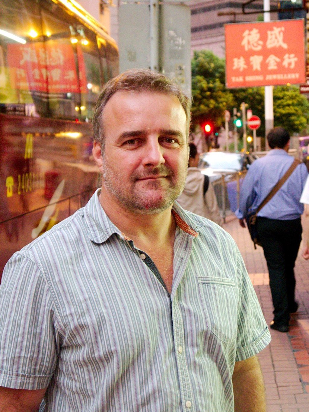 Damian Roberts in Central, Hong Kong. Picture: Stuart Heaver