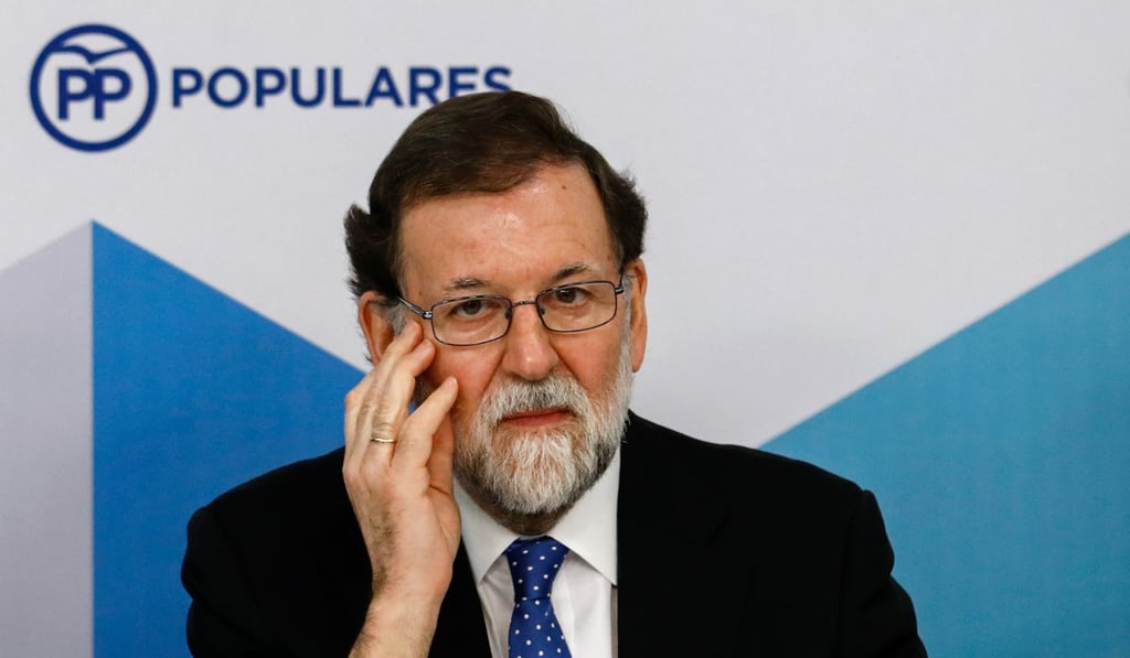 Rajoy at a Popular Party (PP) meeting. Photo: AFP Rajoy at a Popular Party (PP) meeting. Photo: AFP