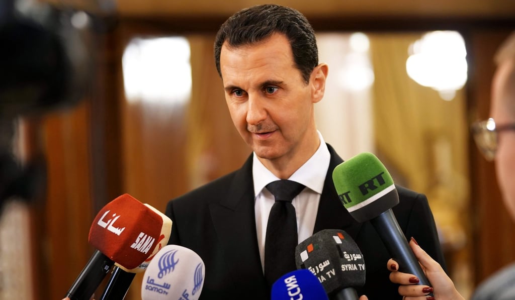 The Syrian foreign ministry in turn denounced Erdogan as a terrorist, saying that he had supported “terrorist groups” that oppose the Syrian government. Assad (pictured) includes mainstream opposition parties in his list of “terrorists”. Photo: SANA handout via AFP The Syrian foreign ministry in turn denounced Erdogan as a terrorist, saying that he had supported “terrorist groups” that oppose the Syrian government. Assad (pictured) includes mainstream opposition parties in his list of “terrorists”. Photo: SANA handout via AFP