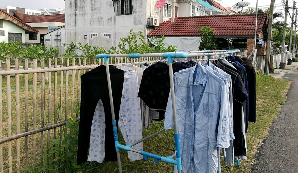 The communal garden with vegetables and herbs that Boonthawee maintains for the villagers. Photo: Karim Raslan The communal garden with vegetables and herbs that Boonthawee maintains for the villagers. Photo: Karim Raslan