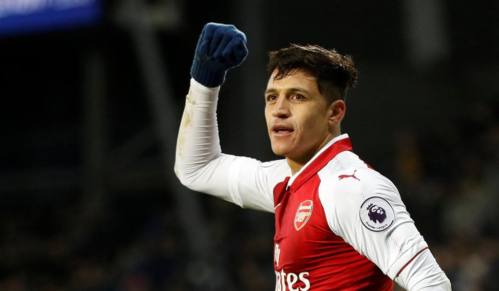 Arsenal's Alexis Sanchez celebrates scoring against West Bromwich Albion at The Hawthorns. Photo: Reuters