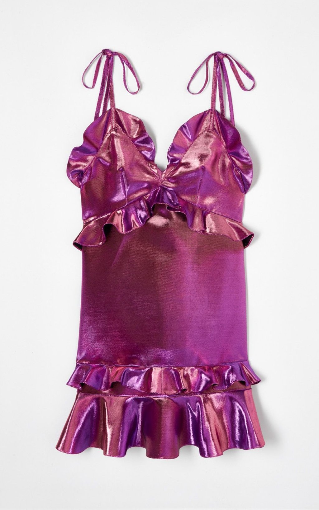Kenzo’s shimmery lurex dress.