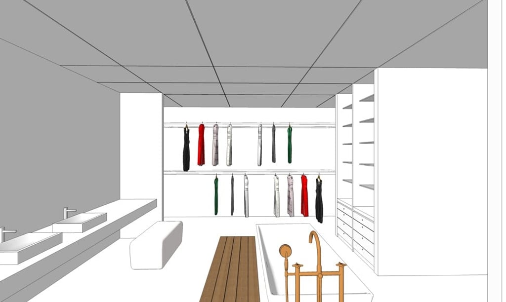 The storage system features softwarewith an inventory of all the clothing stored on the rotating racks.