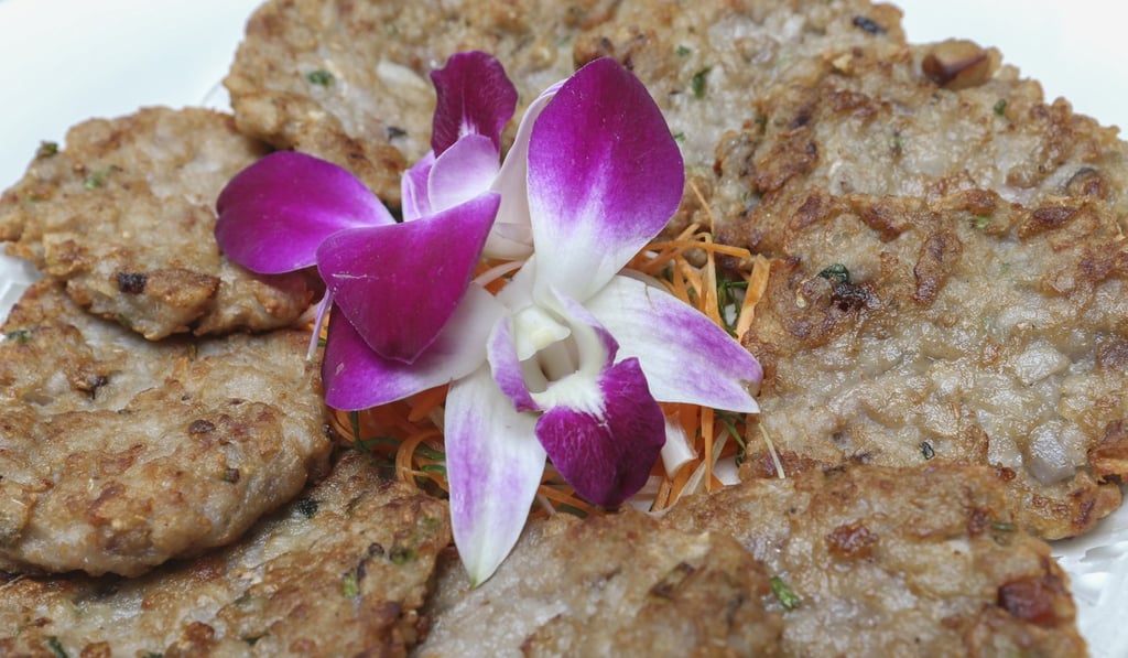 Lotus root patties from Sang Kee.