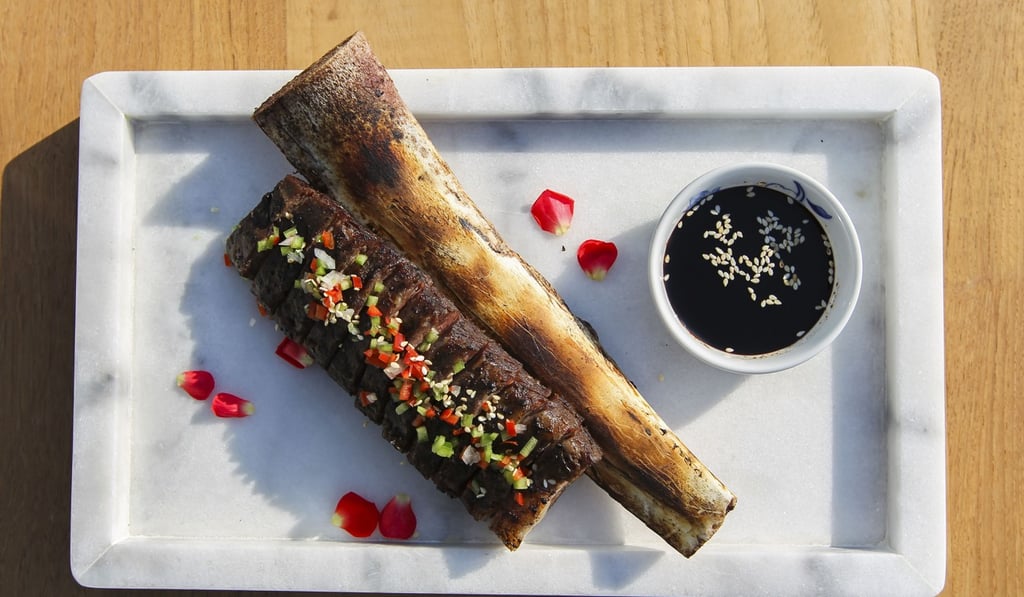 48-hour slow-cooked beef rib. Photo: Roy Issa