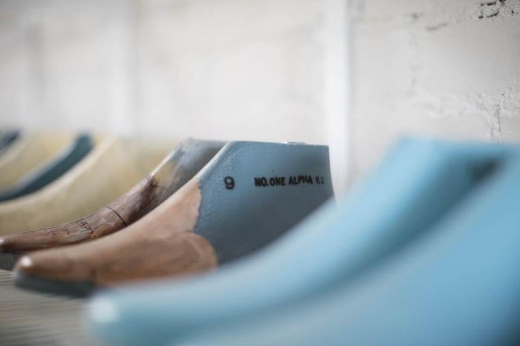 Lasts, or molds, are used to make each pair of sneakers. Photo: No.One