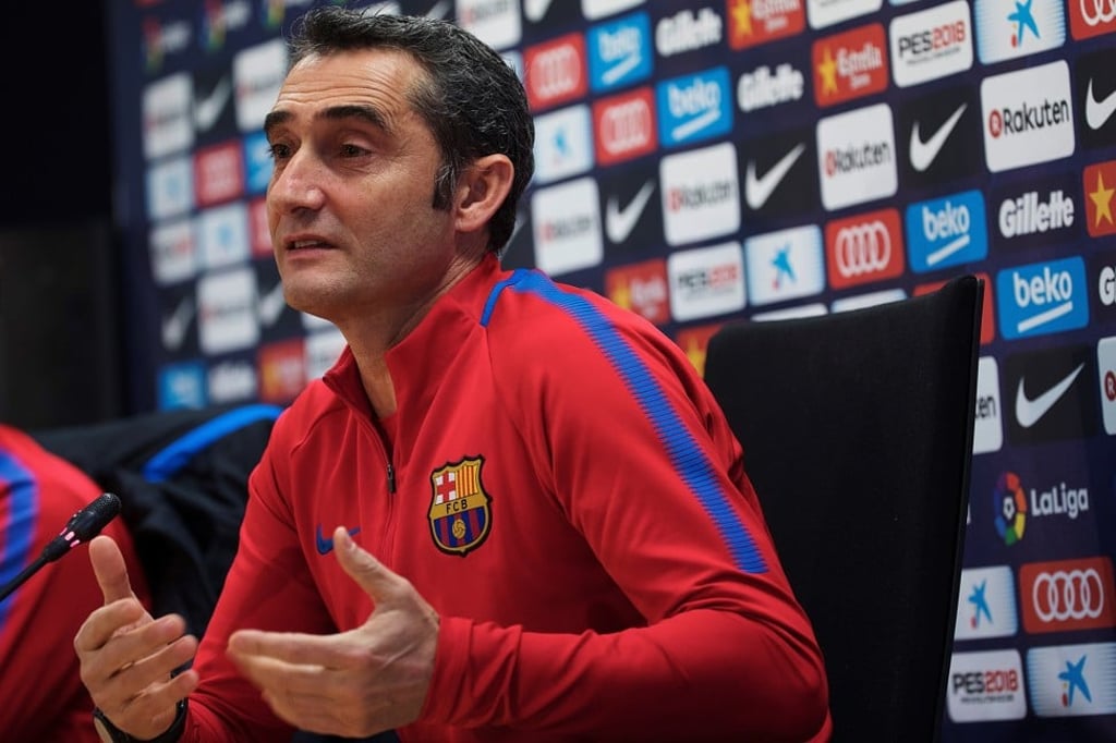 Barcelona manager Ernesto Valverde has played down links to Liverpool’s Philippe Coutinho. Photo: EPA