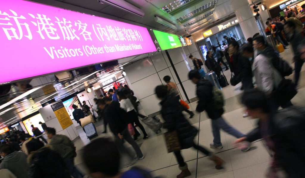 In November Hong Kong received 40.2 million visitors from mainland China, a 3.6 per cent rise year on year. Photo: Felix Wong