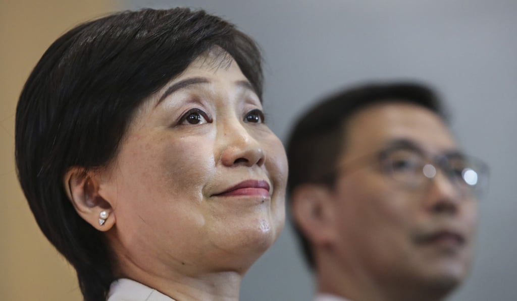 Deputy education minister Christine Choi Yuk-lin could not give a clear response on the amount of homework set for students. Photo: Sam Tsang