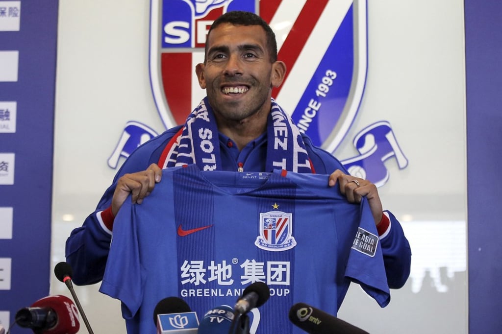 Carlos Tevez was reportedly earning US$20 million a year in China. Photo: AFP