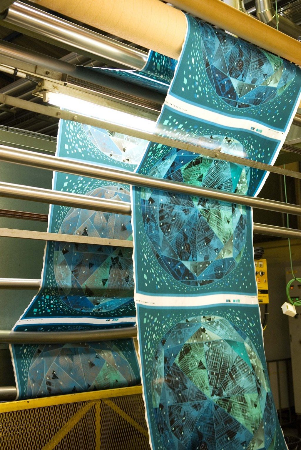 Silk scarves being made inside of Hermès’ atelier. Silk scarves being made inside of Hermès’ atelier.