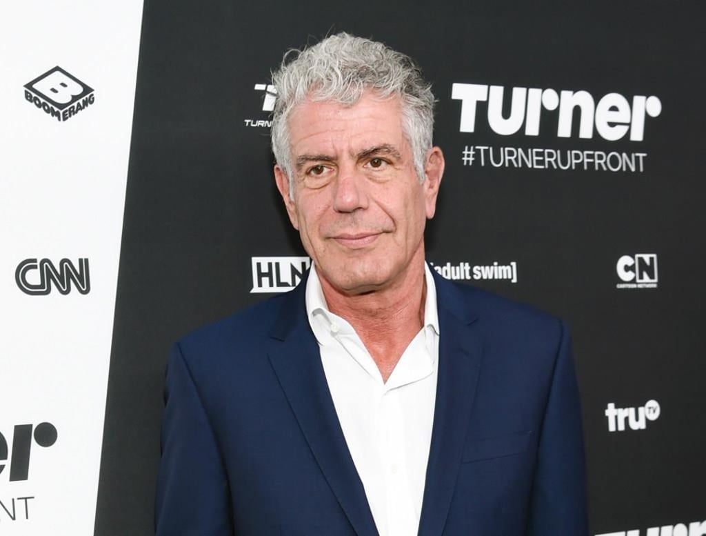 In this May 18, 2016 file photo, Anthony Bourdain attends the Turner Network 2016 Upfronts in New York. Bourdain has presented a documentary, In this May 18, 2016 file photo, Anthony Bourdain attends the Turner Network 2016 Upfronts in New York. Bourdain has presented a documentary,