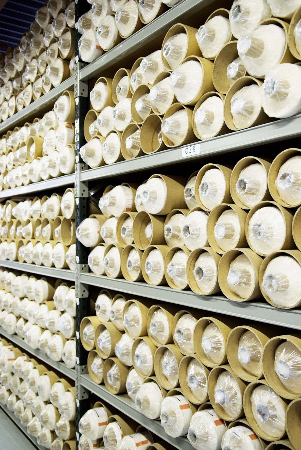 Silk fabrics inside of the Hermès atelier. Silk fabrics inside of the Hermès atelier.