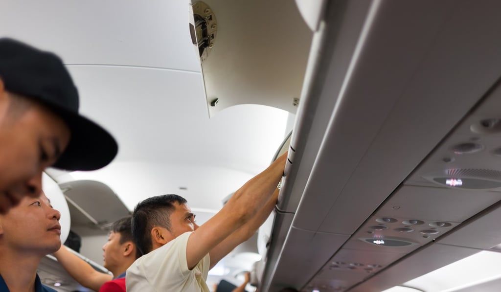 Passengers should be careful when storing valuables in overhead bins. Photo: Shutterstock