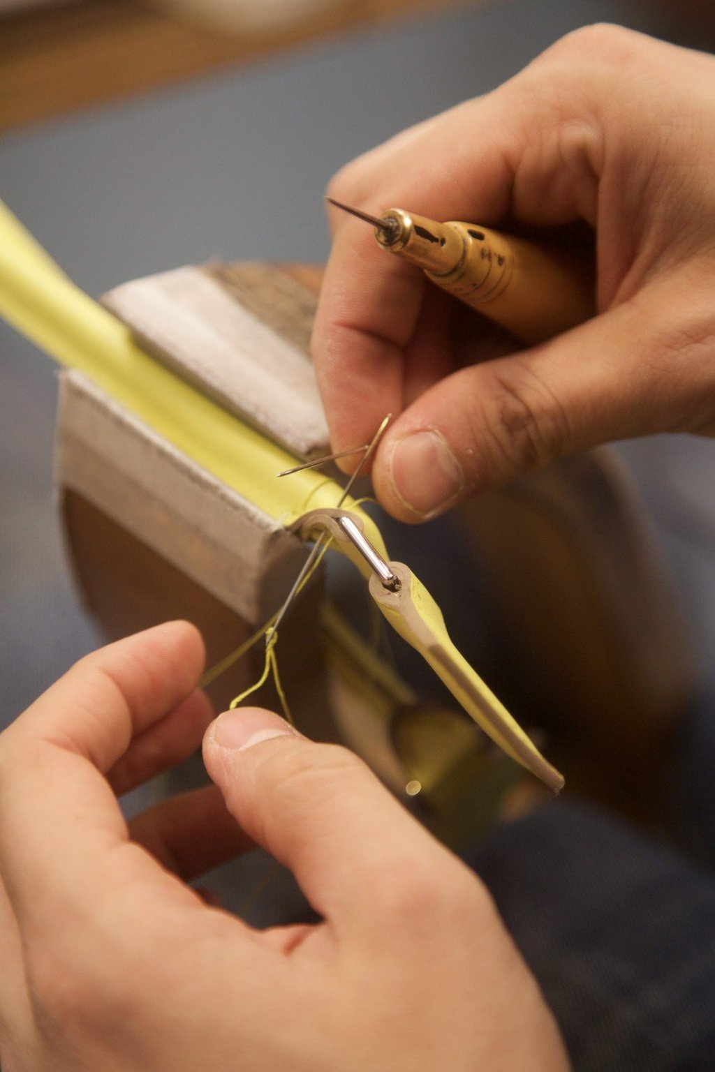 Production of a saddle-stitch.