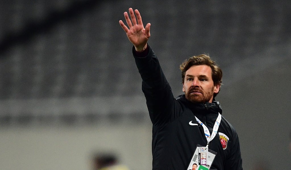 Former Shanghai SIPG head coach Villas-Boas reacts during a AFC Champions League match last season. Photo: AFP