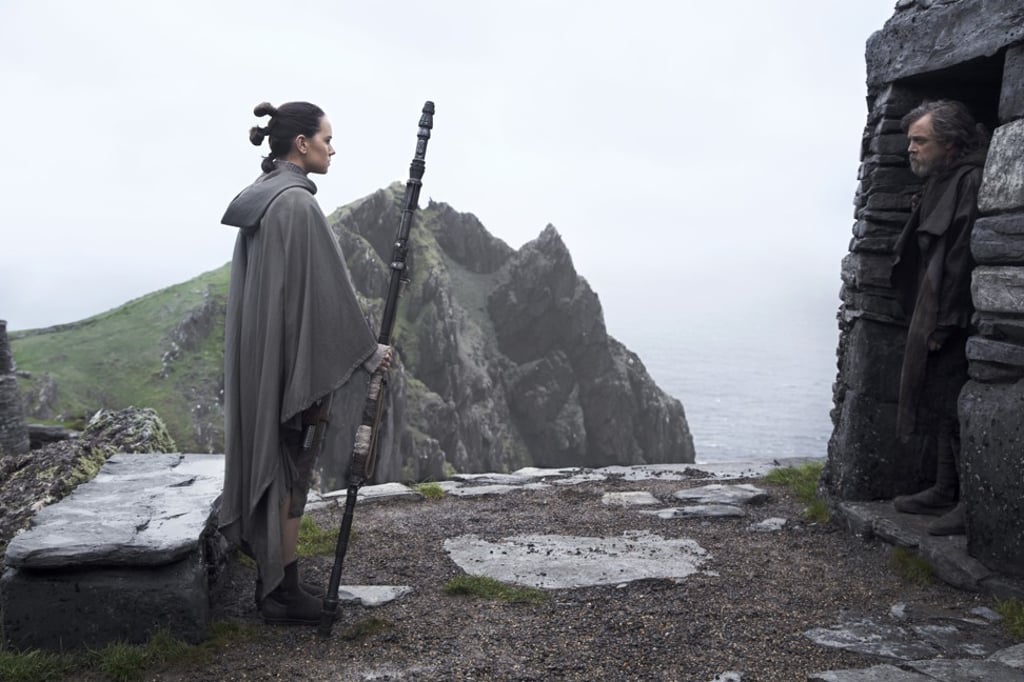 Star Wars: The Last Jedi was the fifth-biggest opening in world movie history, with US$1.2 billion in global takings. L to R: Rey (Daisy Ridley) and Luke Skywalker (Mark Hamill).Photo: ©2017 Lucasfilm Ltd.