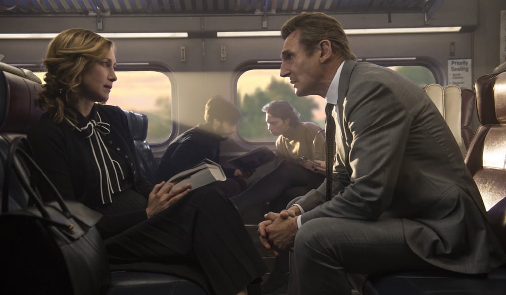 Vera Farmiga and Neeson in a still from The Commuter. Vera Farmiga and Neeson in a still from The Commuter.