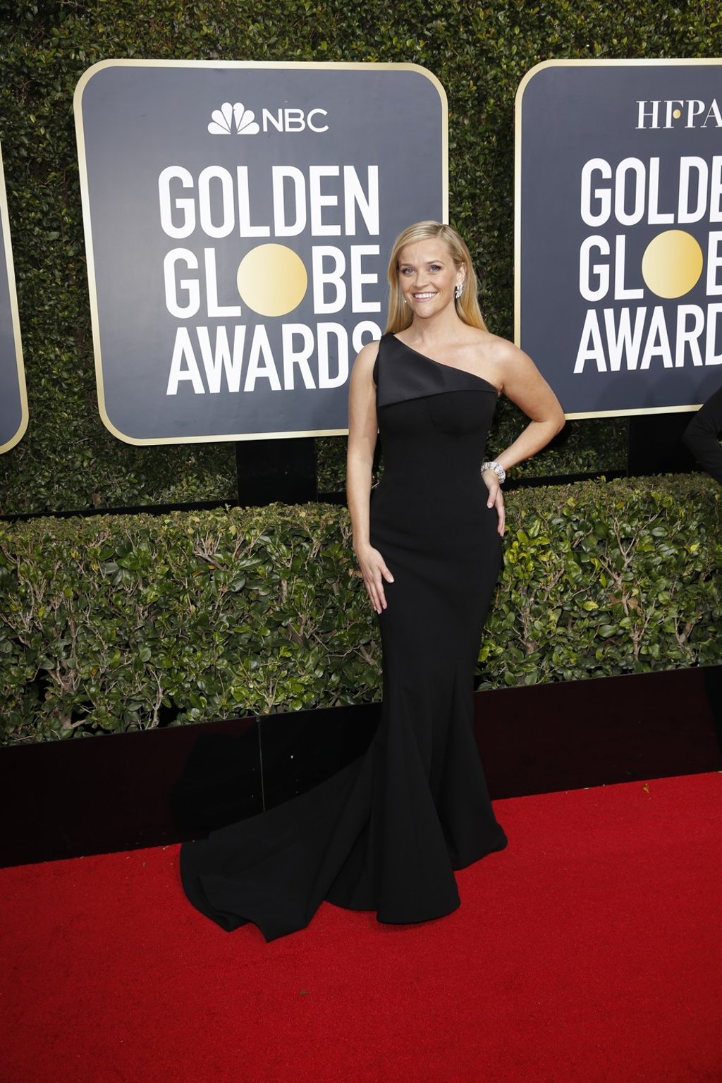 Reese Witherspoon arrives at the 75th Annual Golden Globes at the Beverly Hilton Hotel in Beverly Hills, Calif., on Sunday, Jan. 7, 2018. Photo: Jay L. Clendenin/Los Angeles Times/TNS