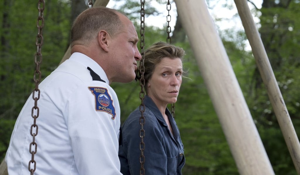 Woody Harrelson (left) and Frances McDormand in a still from Three Billboards Outside Ebbing, Missouri. Photo: Fox Searchlight via AP