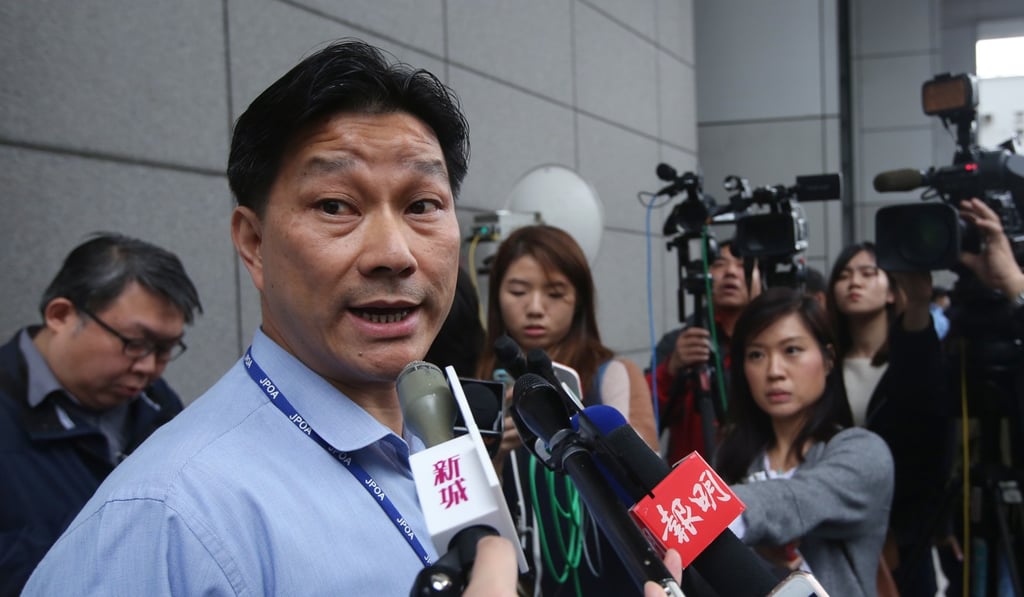 Junior Police Officers' Association chairman Joe Chan wrote to members warning of a ‘morale crisis’. Photo: Sam Tsang
