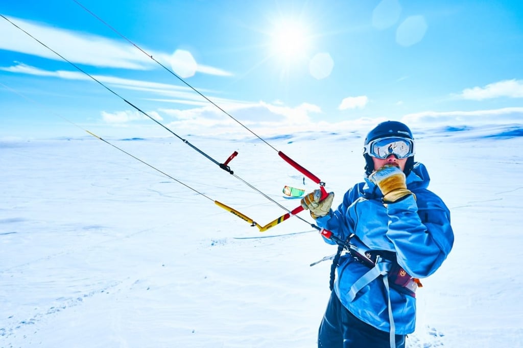 Bjorn Kaupang gets ready for action.