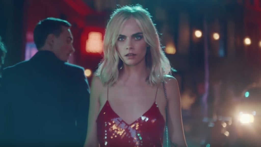 The Jimmy Choo advertisement featuring British model Cara Delevingne was accused of sexism. The Jimmy Choo advertisement featuring British model Cara Delevingne was accused of sexism.