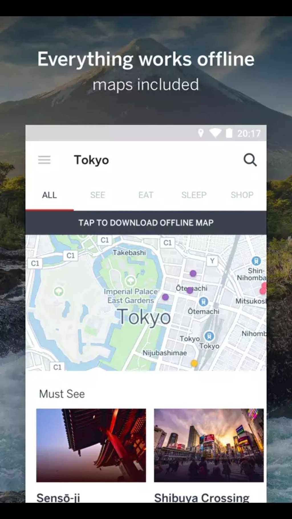 A screenshot from Android Play Store of the Guides by Lonely Planet app. A screenshot from Android Play Store of the Guides by Lonely Planet app.