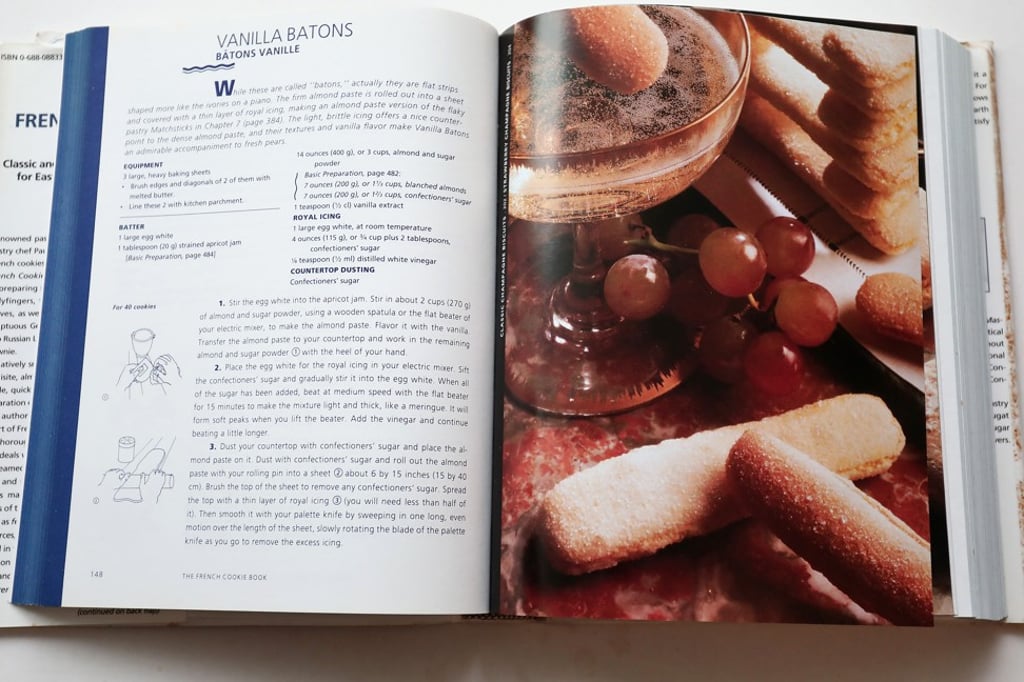 A recipe for vanilla batons in The French Cookie Book.