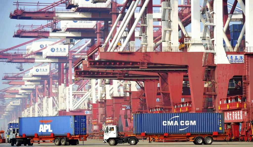 China still has a trade surplus in goods and a deficit in services. Photo: AP