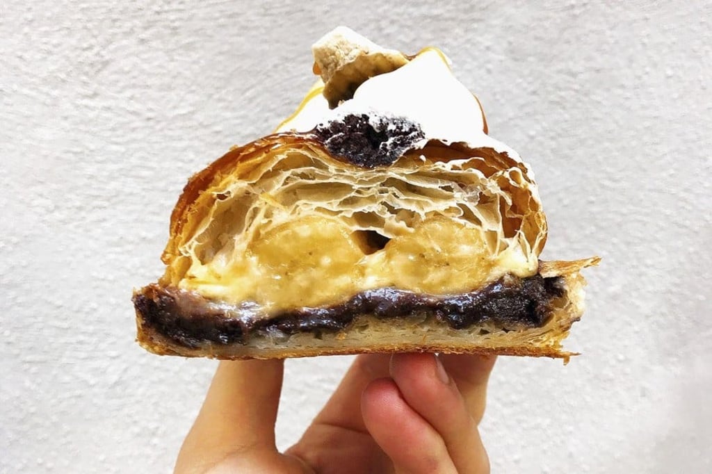 Supermoon’s banana split croissant. Photo: Supermoon Bakehouse