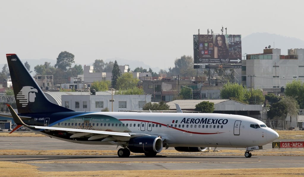 An Aeromexico Boeing 737-852 at Benito Juarez International Airport in Mexico City. Photo: Reuters