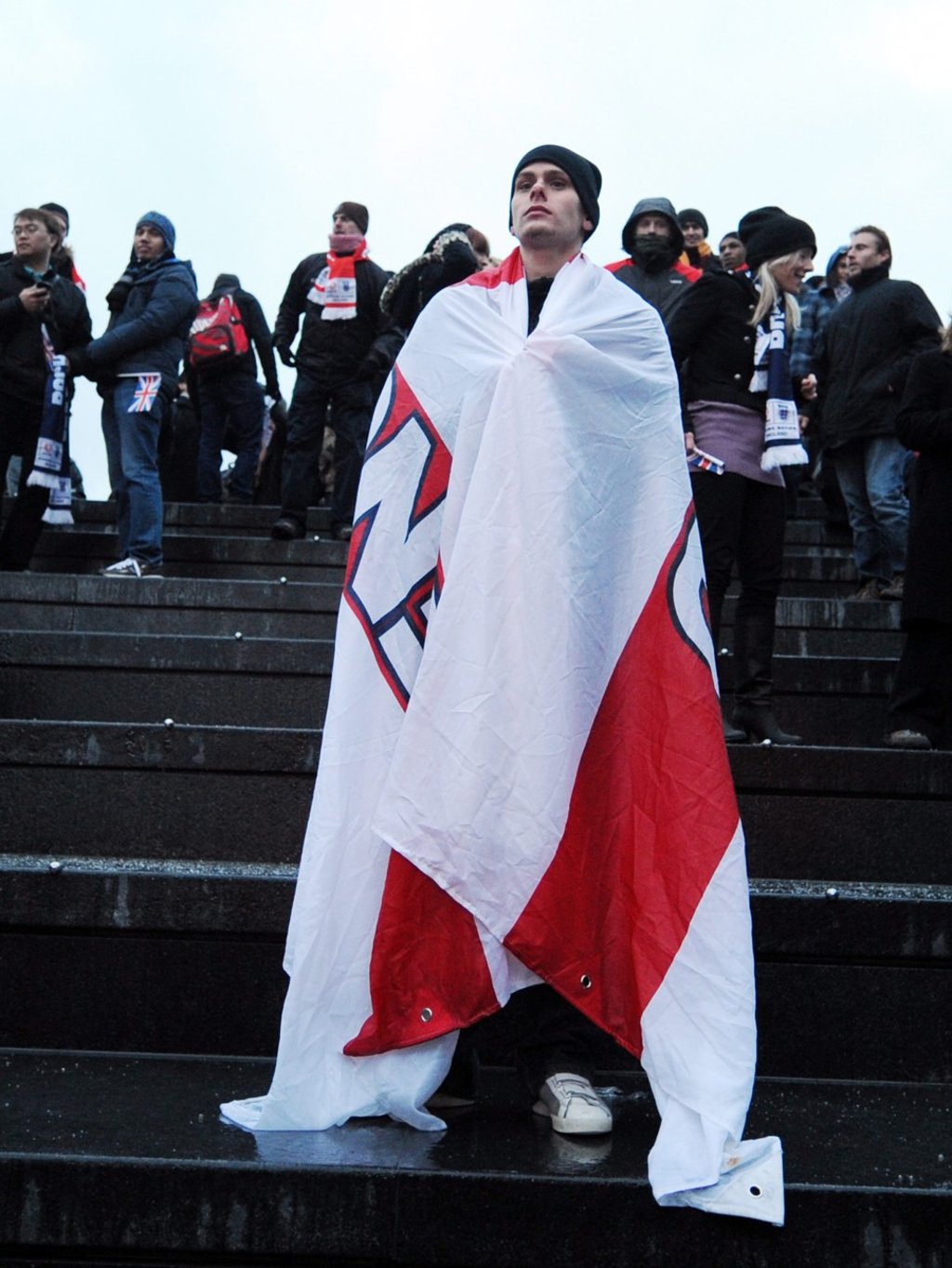 A dejected English soccer fan in central London reacts to learning that England lost its bid to host the 2018 Fifa World Cup in December 2010. England last hosted the World Cup in 1966, which is also the last year that it won. Photo: EPA