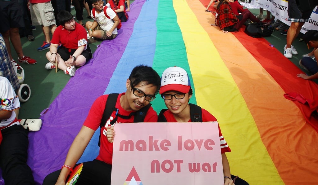 An annual Gay Pride Parade is held in Hong Kong. Photo: Jonathan Wong