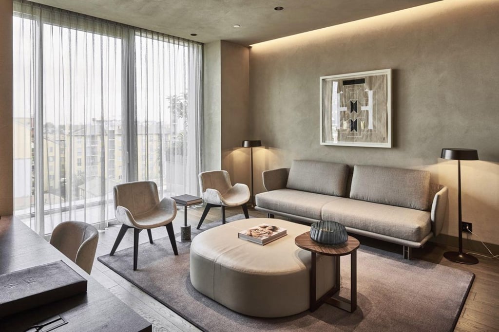 Rooms at Hotel Viu, including suites like this one, are conveniently hooked up to digital control systems. Photo: Design Hotels Rooms at Hotel Viu, including suites like this one, are conveniently hooked up to digital control systems. Photo: Design Hotels