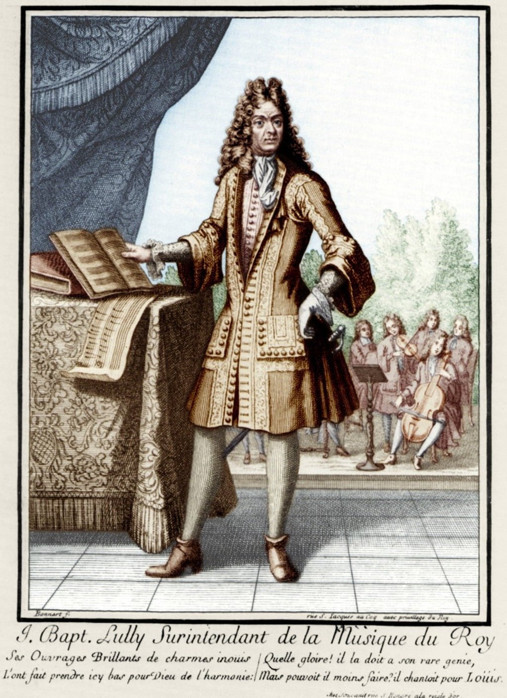 Jean-Baptiste Lully was a 17th-century French maestro who used a large cane when conducting. Photo: Alamy