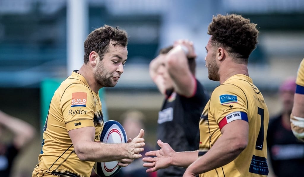 Tigers’ live wires Robbie Keith (left) and Alex Woodburn celebrate.