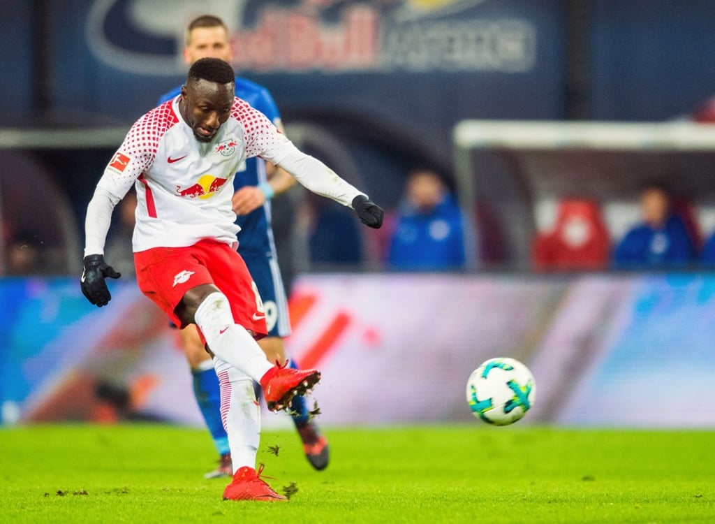 Keita scores the opening goal. Photo: AFP