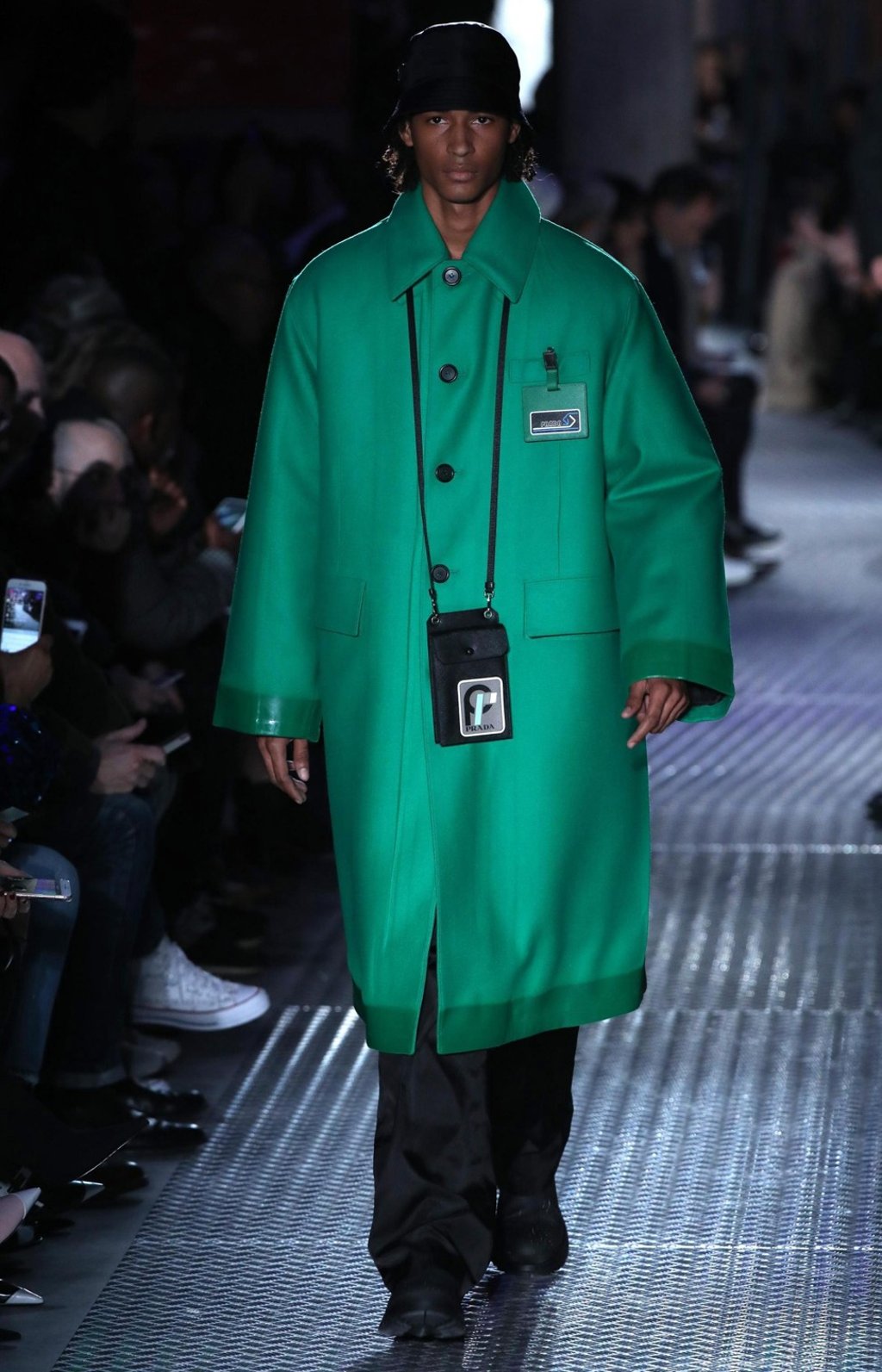 A model presents a boxy creation from Italian fashion label Prada during the Milan Fashion Week. Photo: EPA A model presents a boxy creation from Italian fashion label Prada during the Milan Fashion Week. Photo: EPA