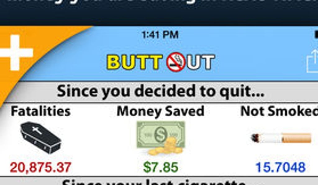 Butt Out helps people quit smoking through real-time smoking and cravings monitoring and positive reinforcement.