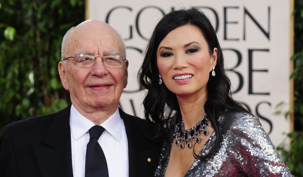 Rupert Murdoch Wendi Deng when they were married, Photo: AFP