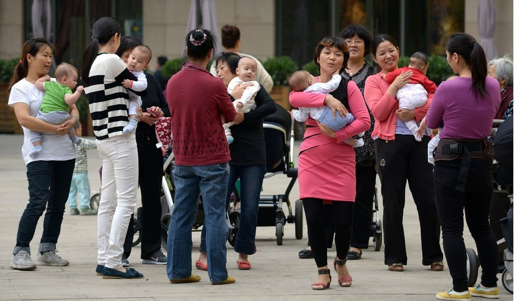The number of new births fell to 17.23 million last year, from 17.86 million in 2016. Photo: AFP