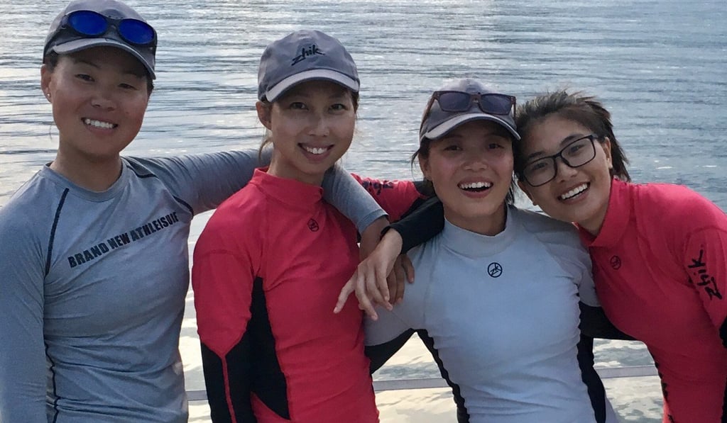 (L-R) Sarah Meng Yajie, Amber Li Xiaobing, Cloris Chen Yuli and Tina Liang Mintian are now world record holders. Photo: Handout