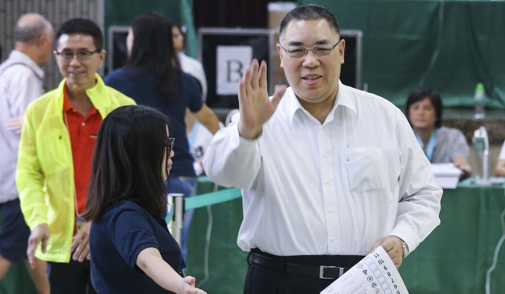 Fernando Chui has been on leave since Tuesday and will take a total of five days off to rest as per doctors’ advice. Photo: Dickson Lee
